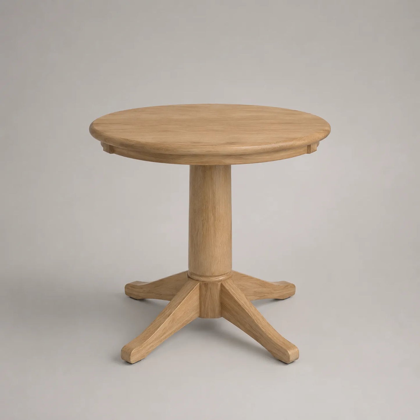 Runder Tisch aus Eiche Massivholz Ø 80 cm