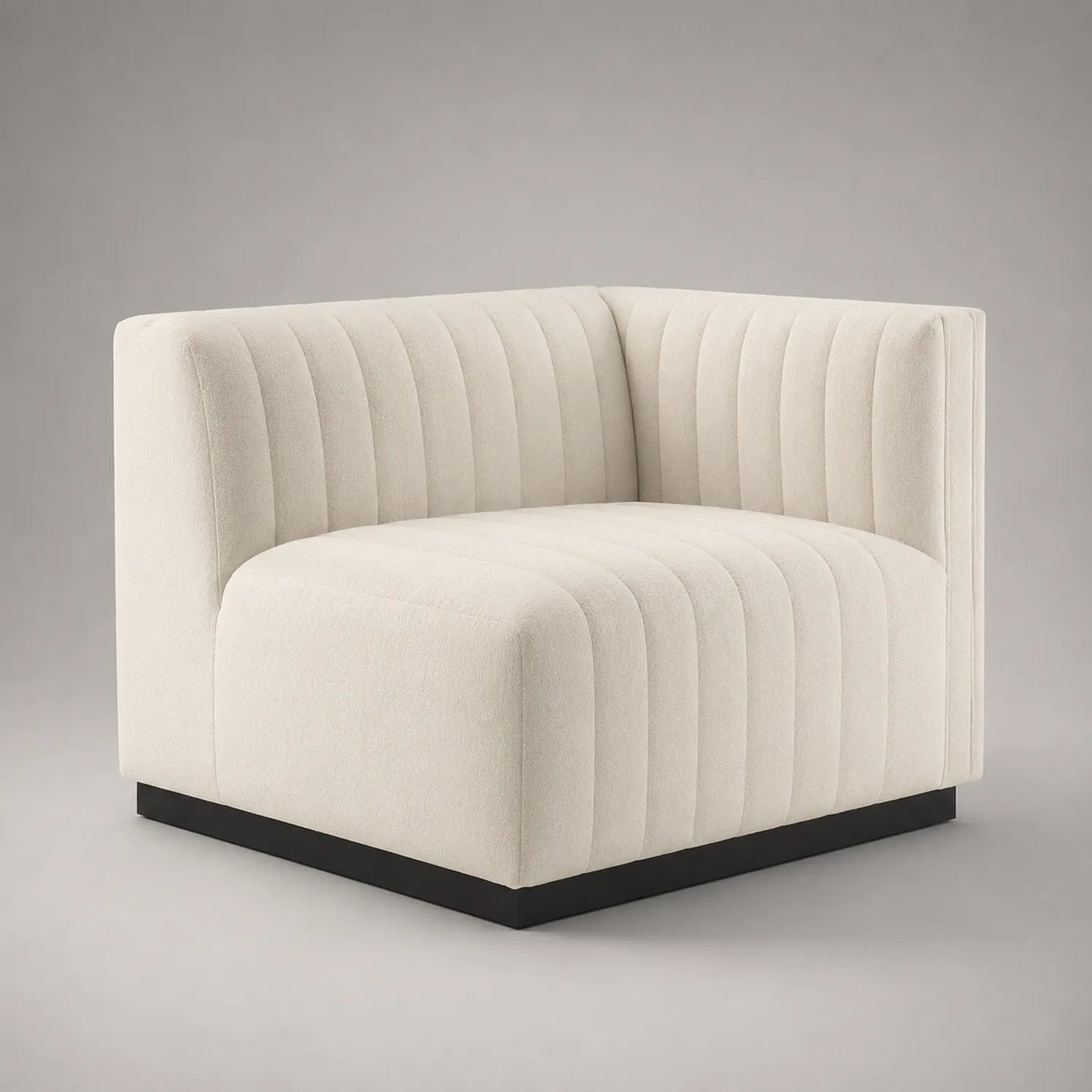 Ecksofa Modul Stoff Beige 90x90x75 cm