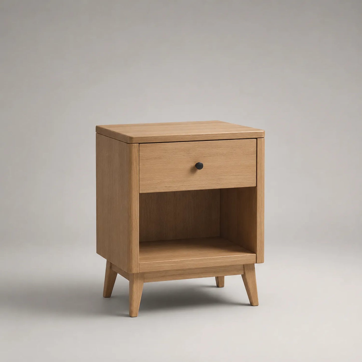 Holz Nachttisch Eiche mit Schublade 40x30x55 cm