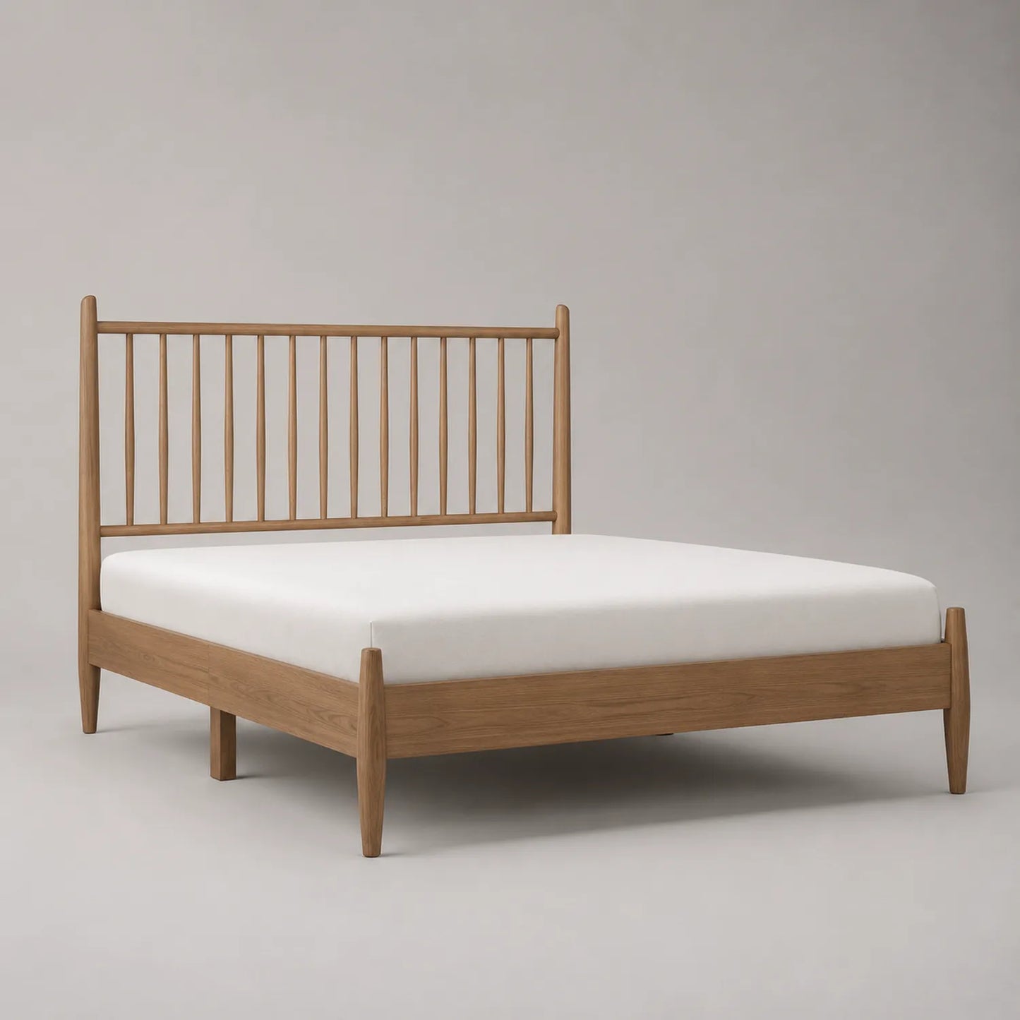 Doppelbett aus Massivholz mit Kopfteil 200x180 cm