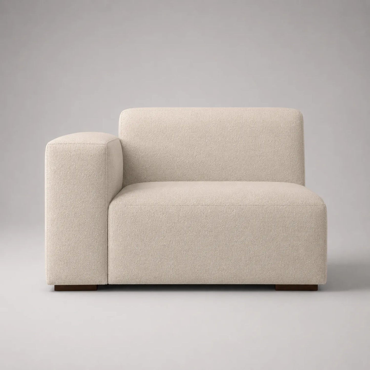 Modul-Ecksofa links Beige Stoff
