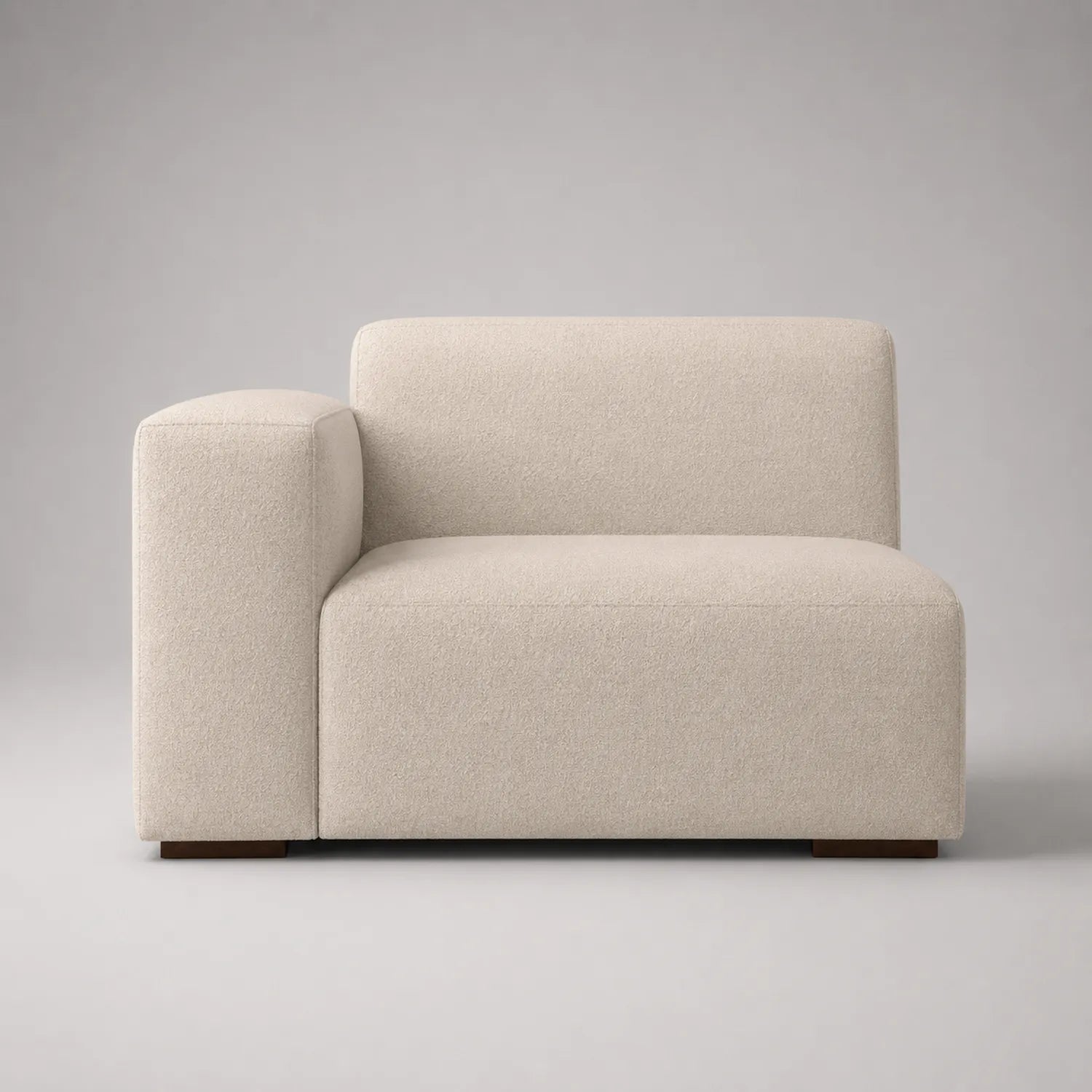 Modul-Ecksofa links Beige Stoff