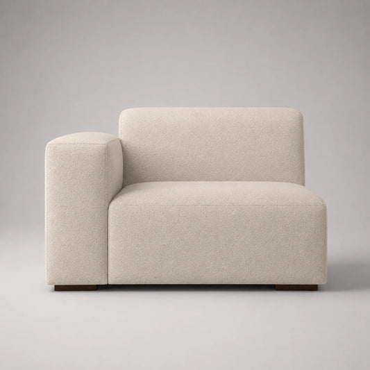 Modul-Ecksofa links Beige Stoff