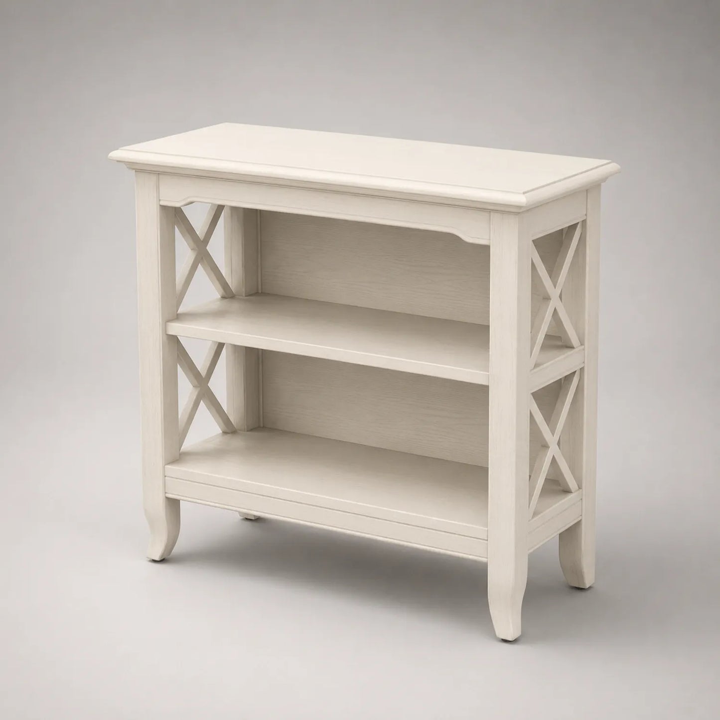 Holz Bücherregal Weiß 90x30x80 cm