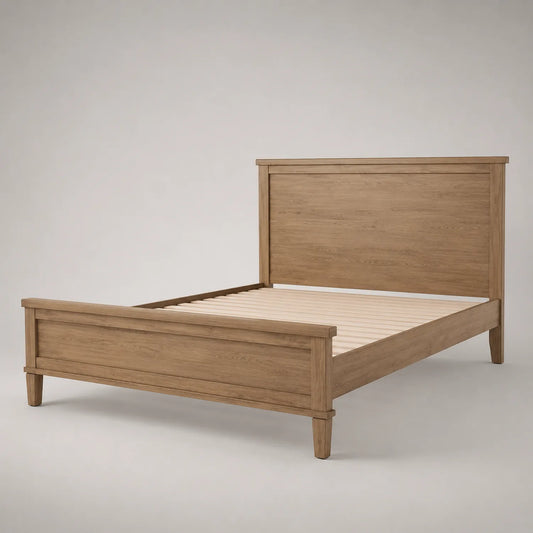Doppelbett aus Eichenholz 200x180 cm