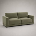 2-Sitzer Sofa aus Mikrofaser grün 200 cm
