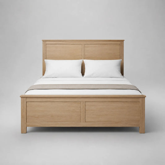 Holzbett mit Kissen 210x160 cm