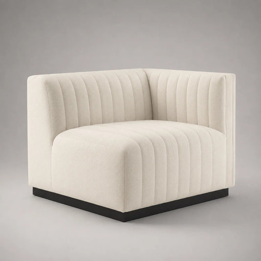 Ecksofa Modul Stoff Beige 90x90x75 cm