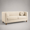 3-Sitzer Sofa Beige Polyester 220x85x75 cm