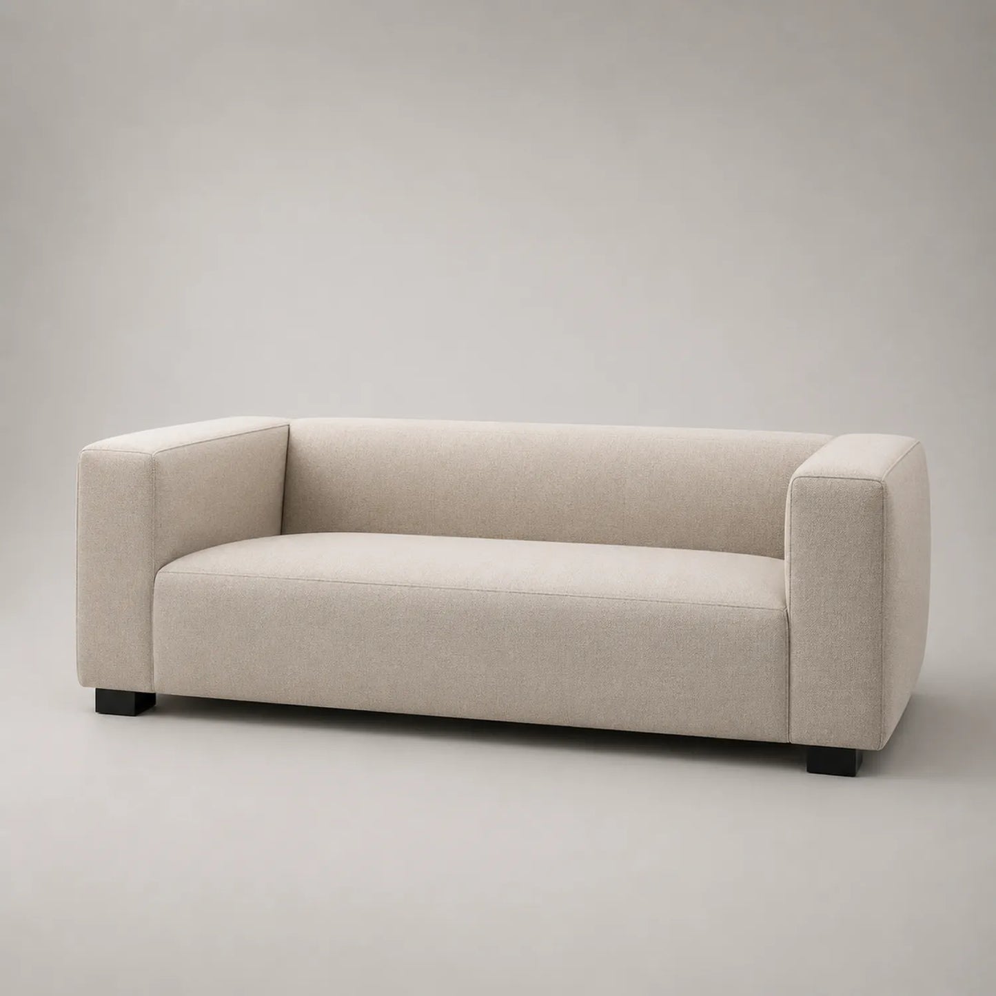 Stoff 3-Sitzer Sofa 220cm Beige