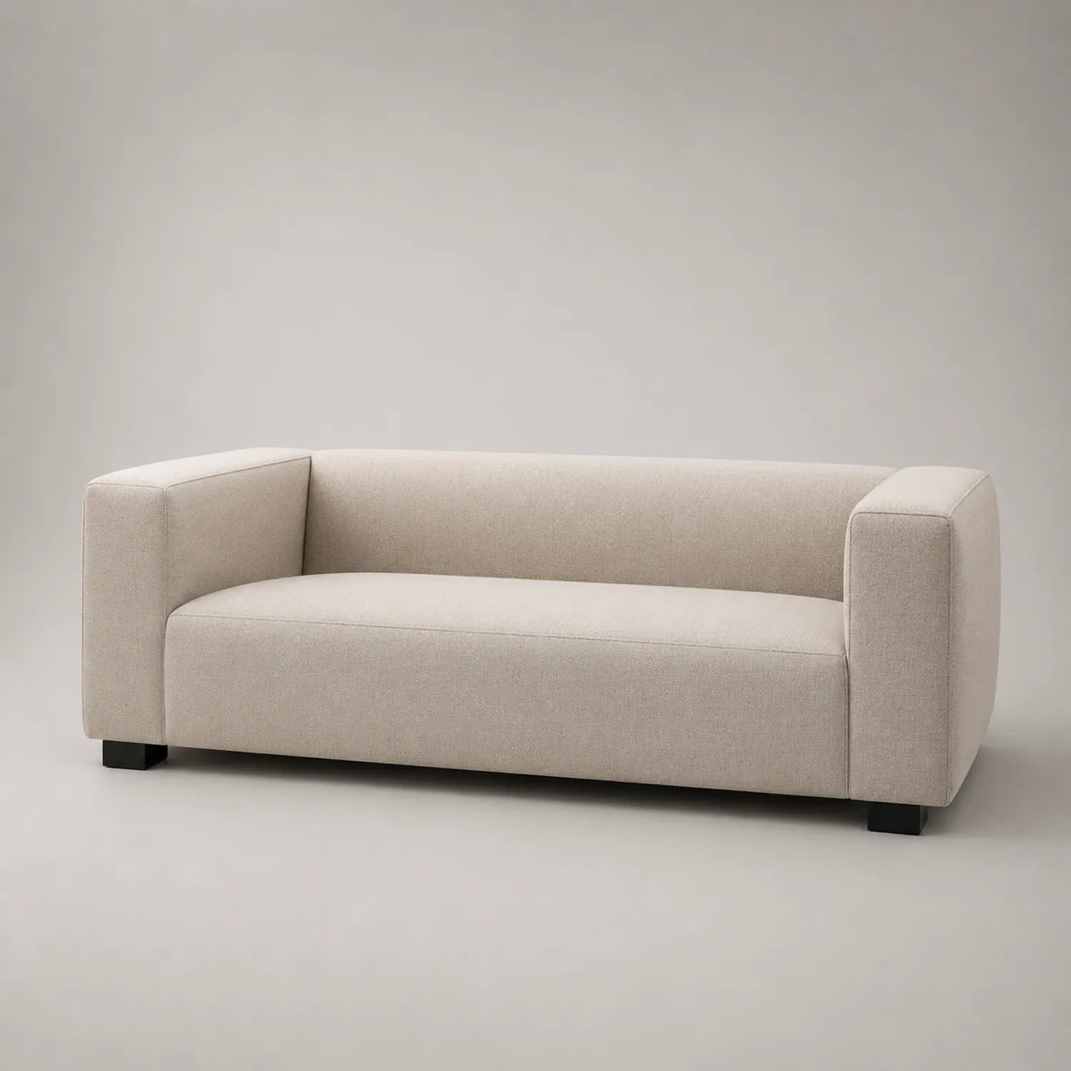 Stoff 3-Sitzer Sofa 220cm Beige