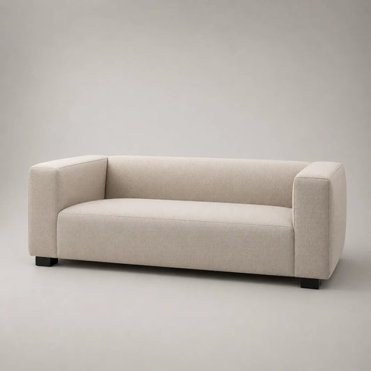 Stoff 3-Sitzer Sofa 220cm Beige